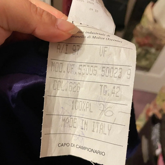 VERSACE JEANS COUTURE PURPLE FAUX WRAP SKIRT - Picture 3 of 5